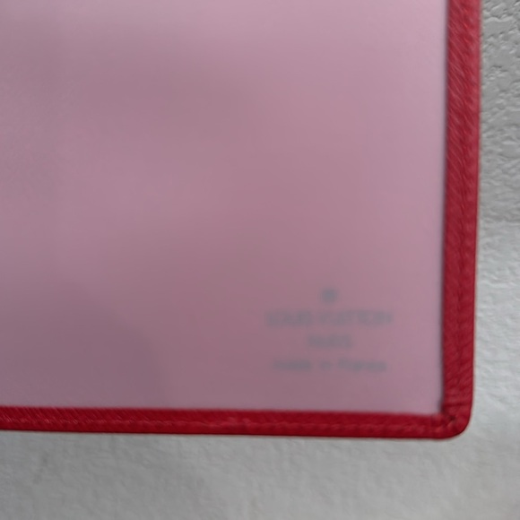 LV Red Leather CardHolder - Picture 6 of 6